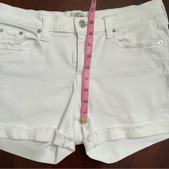 J. Crew Women's White Denim Shorts - Picture 6 of 9